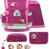 Belmil Classy Plus Schulranzen-Set 5-tlg. - MINT BURGUNDY