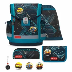 Belmil Classy Plus Schulranzen-Set 5-tlg. - RACING CAR BLUE