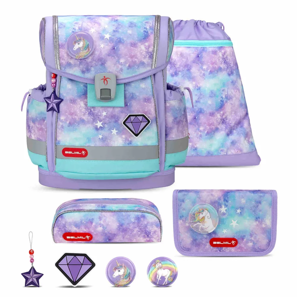 Belmil Classy Plus Schulranzen-Set 5-tlg. - DIAMOND UNICORN