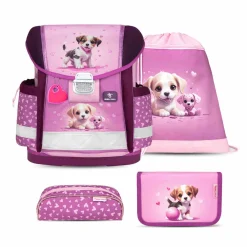 Belmil Classy Schulranzen-Set 4-tlg. - LITTLE PUPPIES