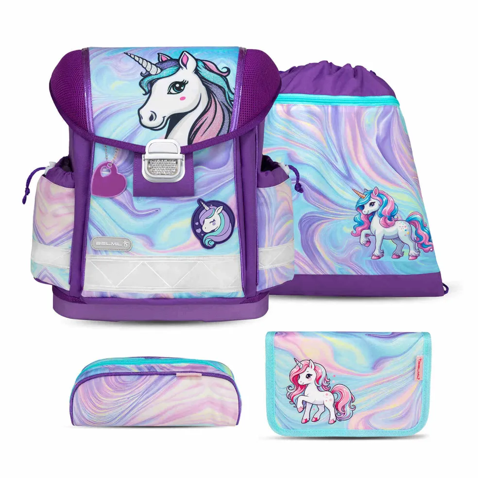 Belmil Classy Schulranzen-Set 4-tlg. - UNICORN DREAM