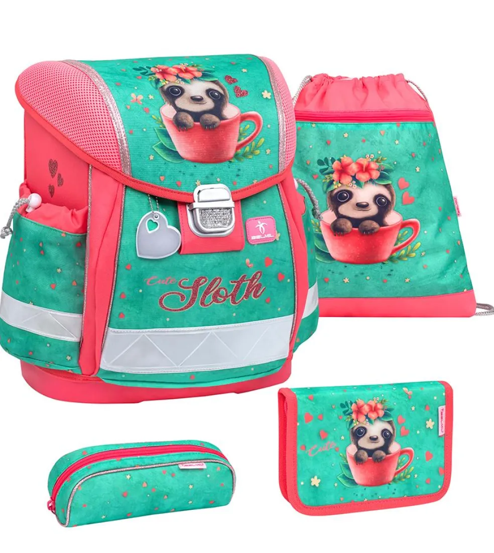 Belmil Classy Schulranzen-Set 4-tlg. - CUTE SLOTH