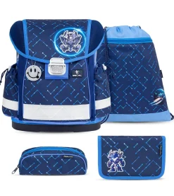 Belmil Classy Schulranzen-Set 4-tlg. - NAVY BLUE TECH