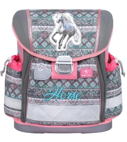 Belmil Classy Schulranzen-Set 4-tlg. - HORSE ARUBA BLUE