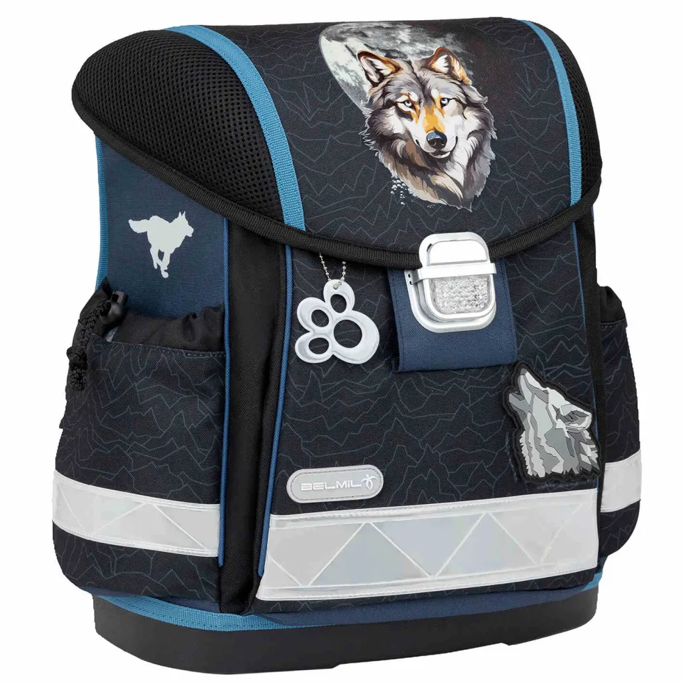 Belmil Classy Schulranzen-Set 4-tlg. - WOLVES PACK