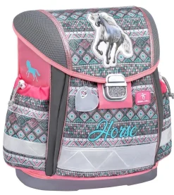 Belmil Classy Schulranzen-Set 4-tlg. - HORSE ARUBA BLUE