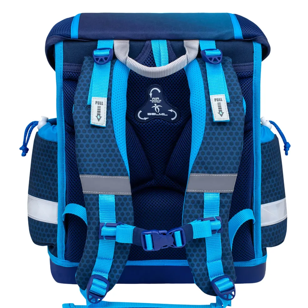 Belmil Classy Schulranzen-Set 4-tlg. - RACING BLUE NEON