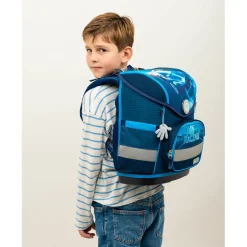 Belmil Compact Schulranzen-Set 4-tlg. - RACING BLUE NEON