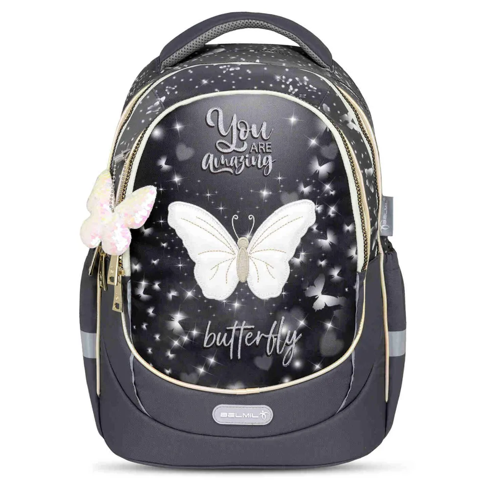 Belmil Leisure Plus Schulrucksack - AMAZING BUTTERFLY
