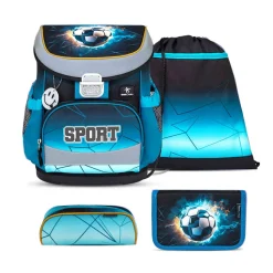 Belmil Mini-Fit Schulranzen-Set 4-tlg. - FIRE FOOTBAL