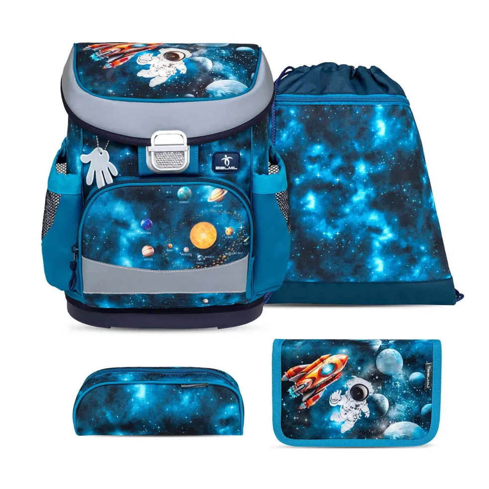 Belmil Mini-Fit Schulranzen-Set 4-tlg. - INFINITY SPACE