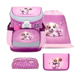 Belmil Mini-Fit Schulranzen-Set 4-tlg. - LITTLE PUPPIES