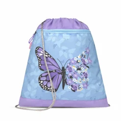 Belmil Mini-Fit Schulranzen-Set 4-tlg. - PURPLE BLUE BUTTERFLY