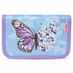 Belmil Mini-Fit Schulranzen-Set 4-tlg. - PURPLE BLUE BUTTERFLY