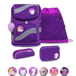 Belmil Smarty Schulranzen-Set 5-tlg. - PURPLE SKY