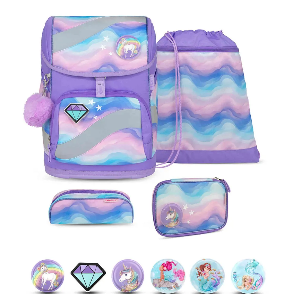 Belmil Smarty Schulranzen-Set 5-tlg. - RAINBOW LAND