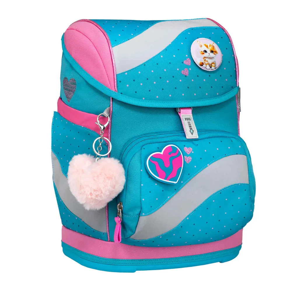 Belmil Smarty Schulranzen-Set 5-tlg. - HEARTS AND DOTS