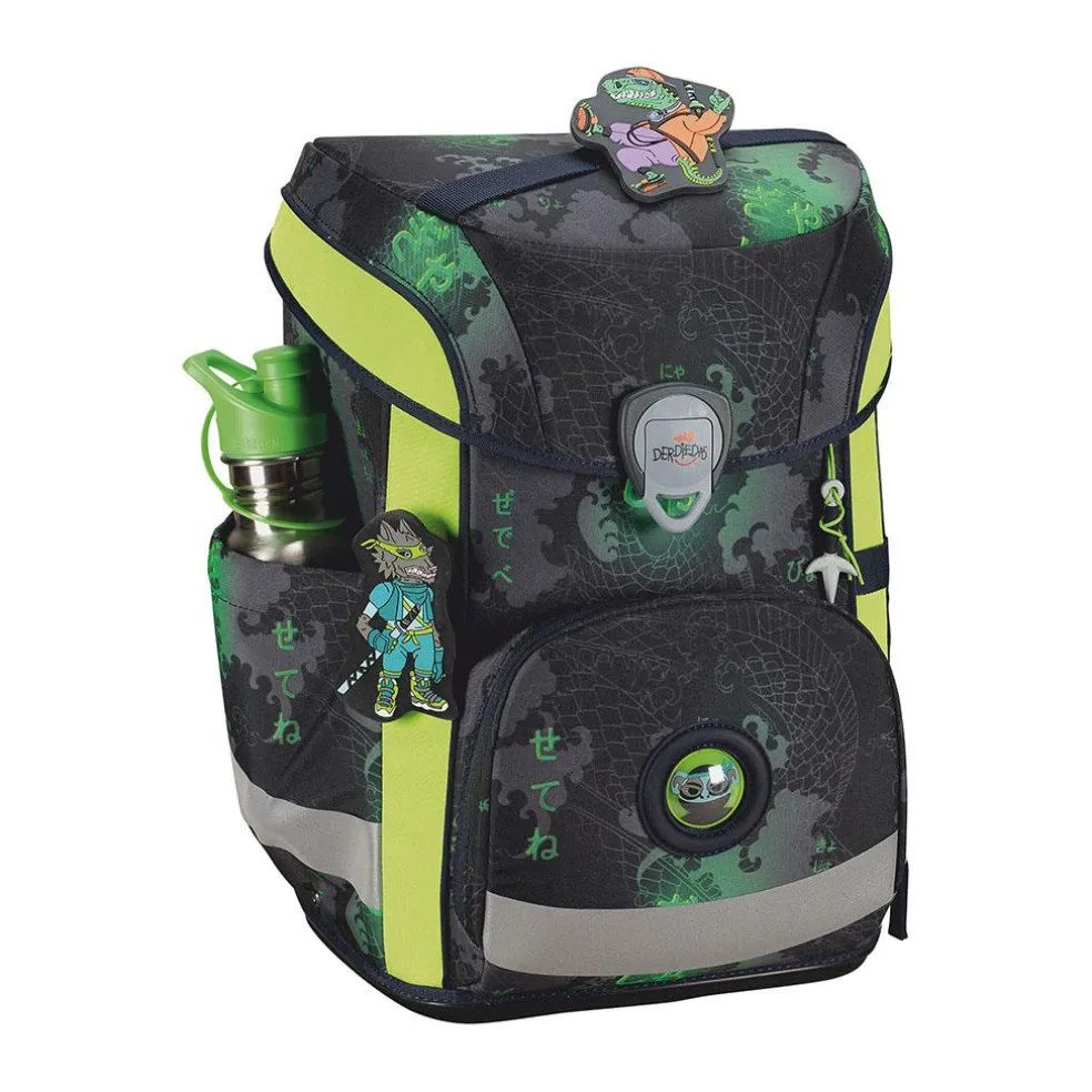 DerDieDas ErgoFlex Easy - FUNNY FIGHTER - Schulranzen-Set 5-teilig