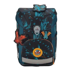 DerDieDas ErgoFlex Easy Exklusiv LED - DRAGON MOON - Schulranzen-Set 5-teilig