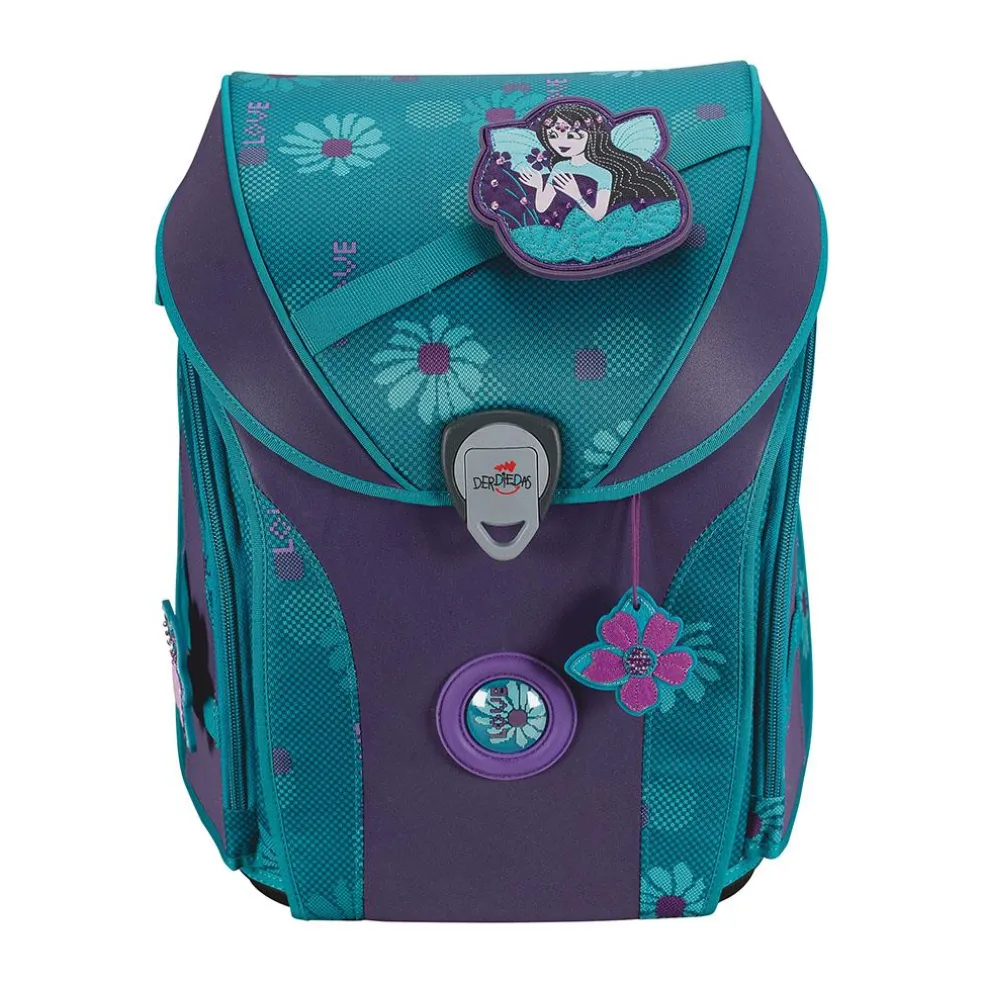 DerDieDas ErgoFlex MAX Exklusiv Superflash - FAIRY FLOWER - Schulranzen-Set 5-teilig