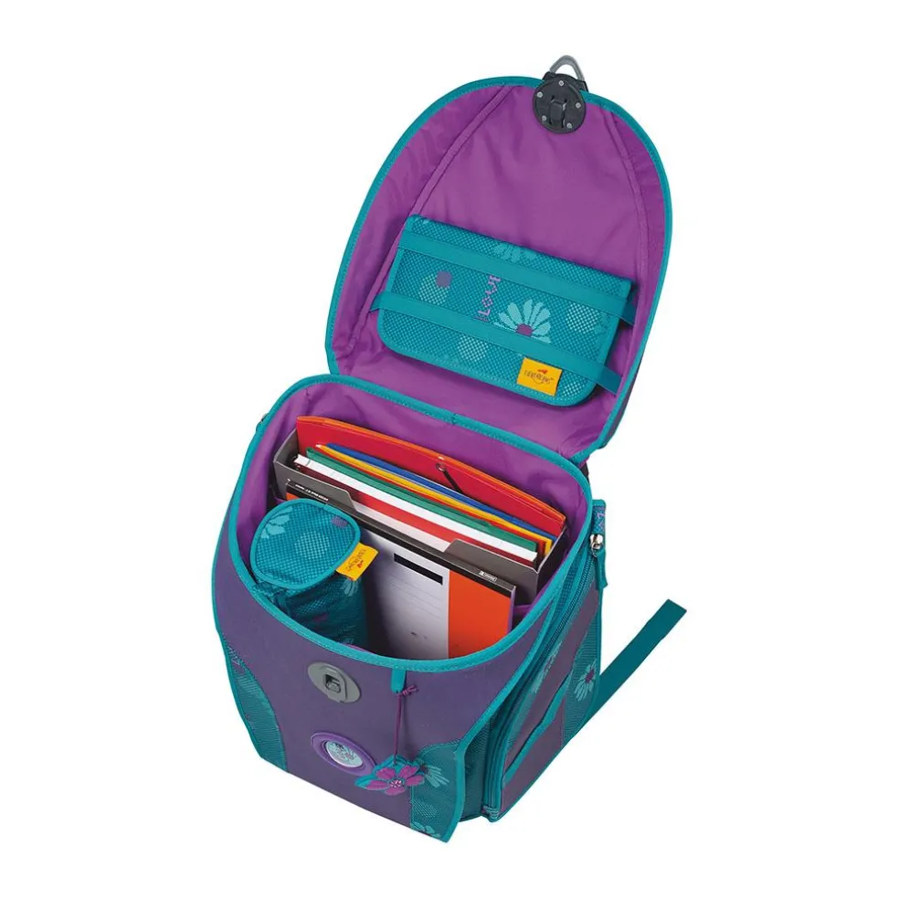 DerDieDas ErgoFlex MAX Exklusiv Superflash - FAIRY FLOWER - Schulranzen-Set 5-teilig