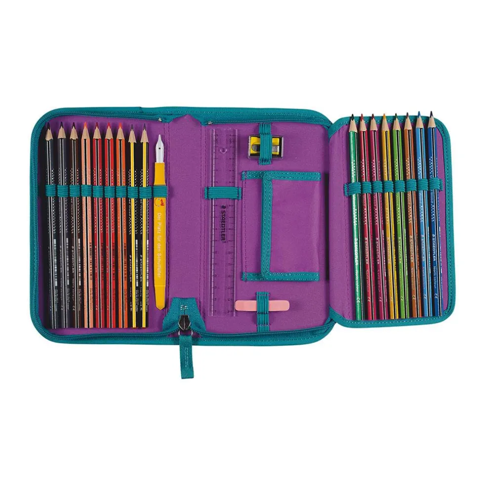 DerDieDas ErgoFlex MAX Exklusiv Superflash - FAIRY FLOWER - Schulranzen-Set 5-teilig