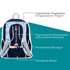 NEOXX FLOW Schulrucksack Dreaming of pastel