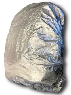 Regenhülle - schwarz-silber