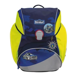 Scout Alpha DIN - BLUE POLICE - Schulranzen-Set 4-teilig