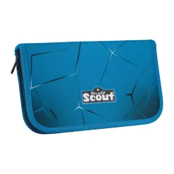 Scout Alpha Exklusiv Safety Light - POLAR BLUE - Schulranzen-Set 5-teilig