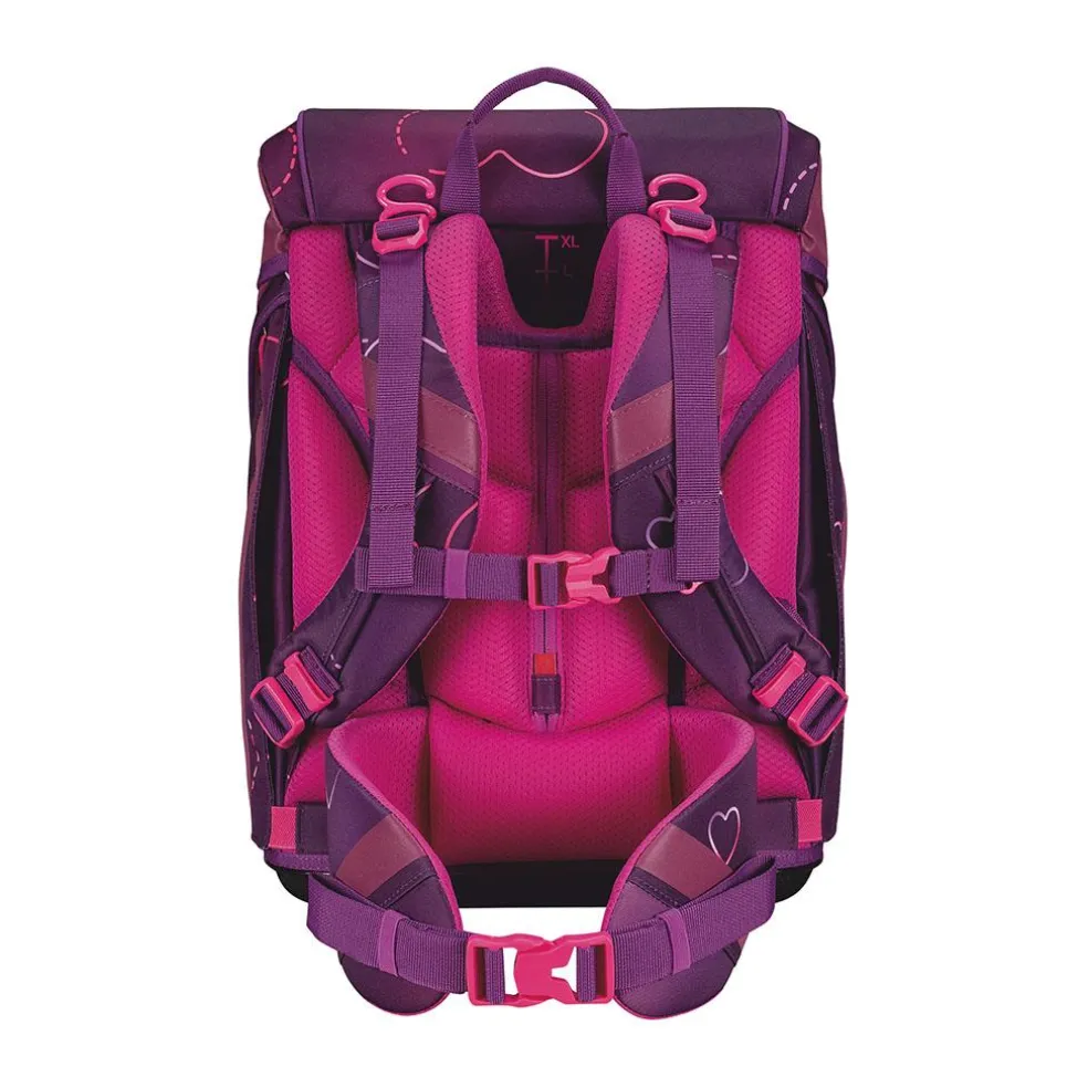 Scout Alpha Exklusiv Superflash - LOVELY - Schulranzen-Set 4-teilig