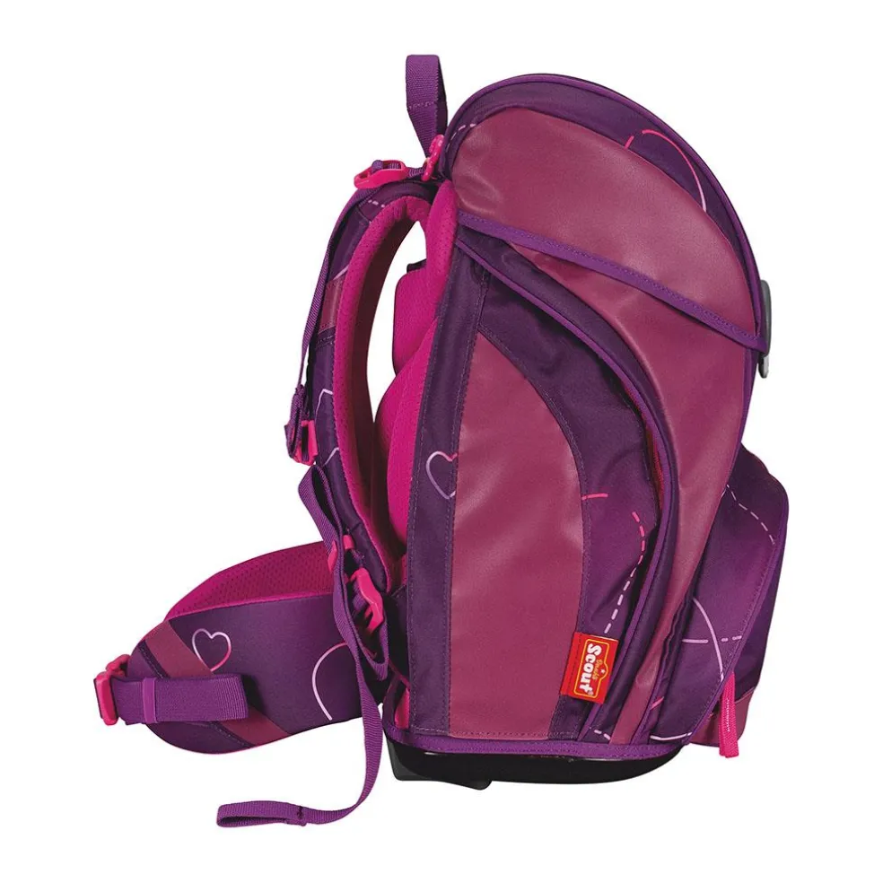 Scout Alpha Exklusiv Superflash - LOVELY - Schulranzen-Set 4-teilig