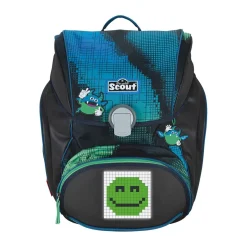 Scout Alpha Set Movie Star - BLUE PIXEL - Schulranzen-Set 5-teilig