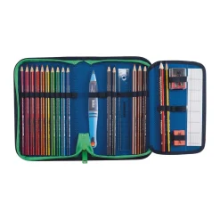 Scout Alpha Set Movie Star - BLUE PIXEL - Schulranzen-Set 5-teilig