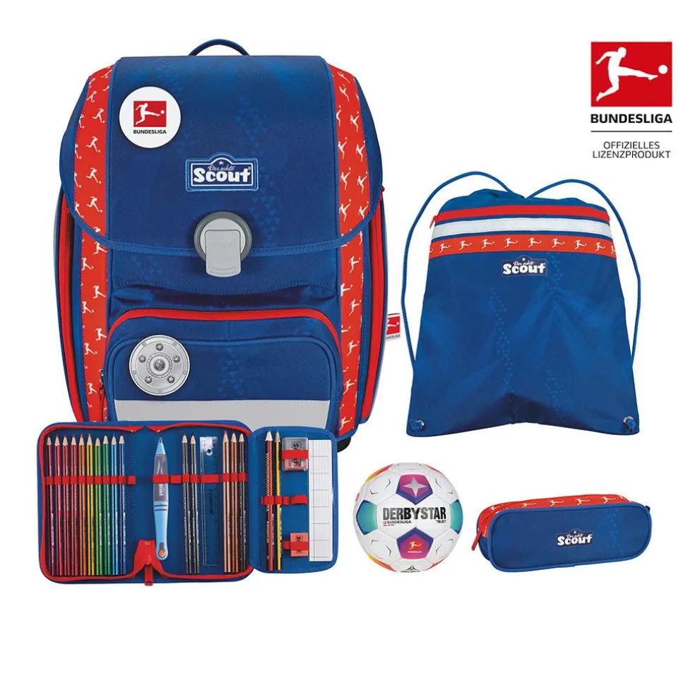 Scout Genius Exklusiv - BUNDESLIGA - Schulranzen-Set 4-teilig