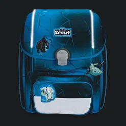 Scout Genius Exklusiv Safety Light - POLAR BLUE - Schulranzen-Set 5-teilig