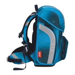 Scout Genius Exklusiv Safety Light - POLAR BLUE - Schulranzen-Set 5-teilig