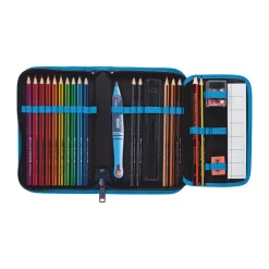 Scout Genius Exklusiv Safety Light - POLAR BLUE - Schulranzen-Set 5-teilig