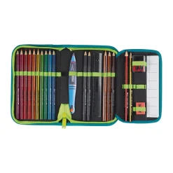 Scout Neo Exklusiv Superflash Extreme - LIZARD - Schulranzen-Set 4-teilig