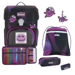 Scout Neo Set Movie Star - PINK PIXEL - Schulranzen-Set 5-teilig