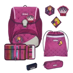 Scout Schulranzen Alpha Safety Light - DIAMOND PRINCESS - Set 4-tlg.