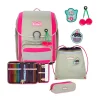 Scout Schulranzen Genius - PINK CHERRY - Set 4-tlg.