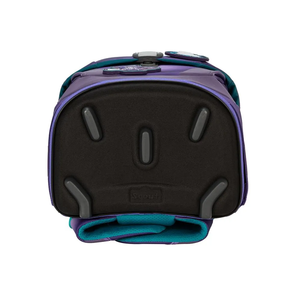 Scout Schulranzen Sunny II Superflash - PURPLE MAGIC - Set 4-tlg.