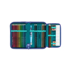 Scout Schulranzen Sunny II Superflash - PURPLE MAGIC - Set 4-tlg.